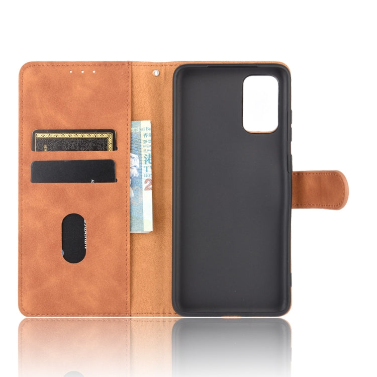 For Samsung Galaxy S20 5G Solid Color Skin Feel Magnetic Buckle Horizontal Flip Calf Texture PU Leather Case with Holder & Card Slots & Wallet