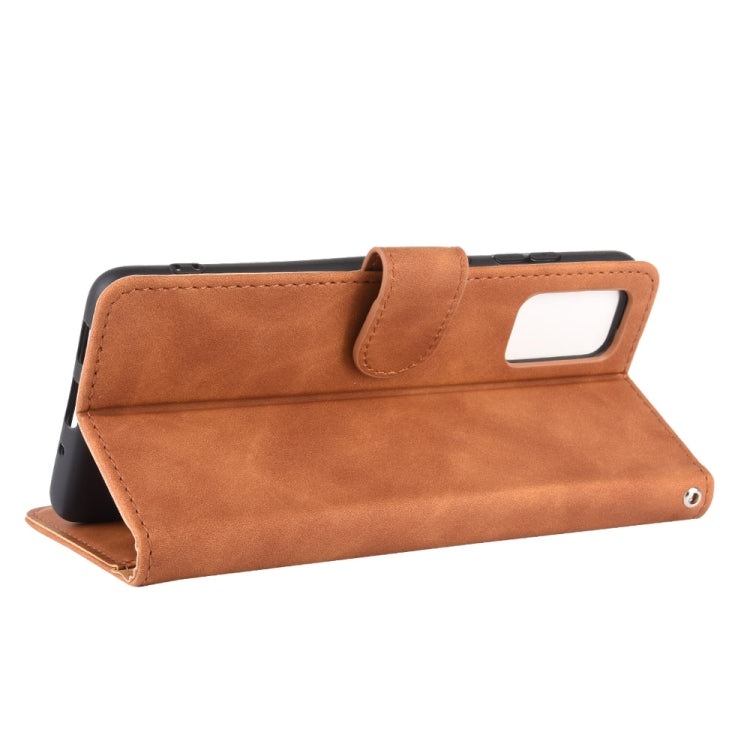 For Samsung Galaxy S20 5G Solid Color Skin Feel Magnetic Buckle Horizontal Flip Calf Texture PU Leather Case with Holder & Card Slots & Wallet