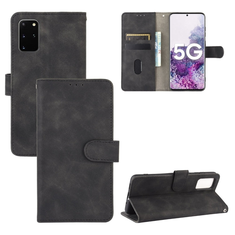 For Samsung Galaxy S20 Plus Solid Color Skin Feel Magnetic Buckle Horizontal Flip Calf Texture PU Leather Case with Holder & Card Slots & Wallet