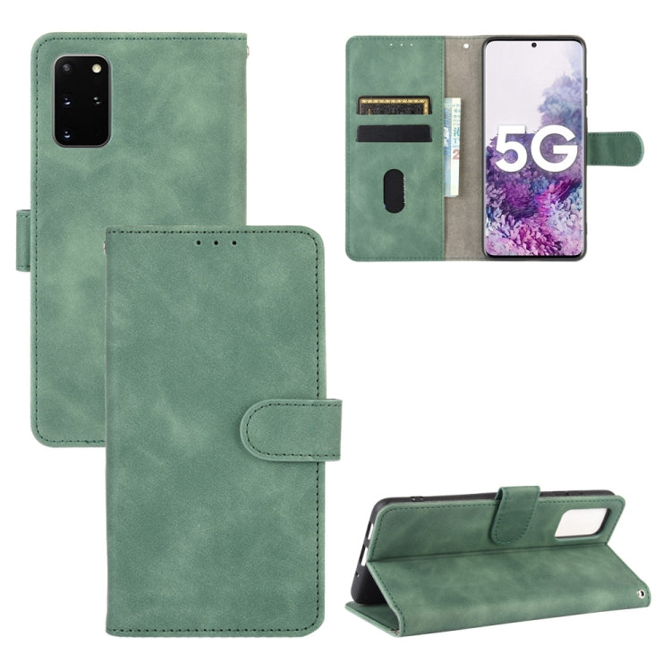 For Samsung Galaxy S20 Plus Solid Color Skin Feel Magnetic Buckle Horizontal Flip Calf Texture PU Leather Case with Holder & Card Slots & Wallet