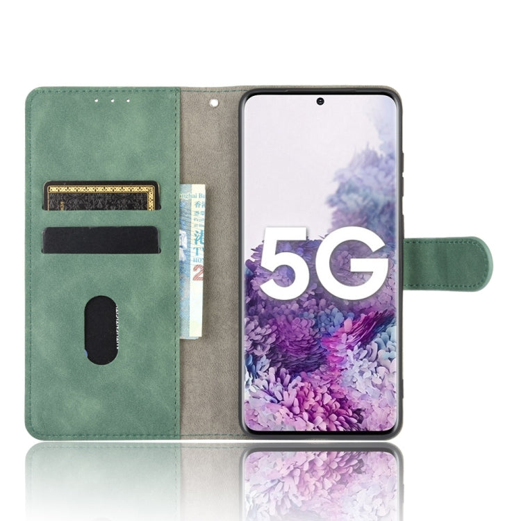 For Samsung Galaxy S20 Plus Solid Color Skin Feel Magnetic Buckle Horizontal Flip Calf Texture PU Leather Case with Holder & Card Slots & Wallet