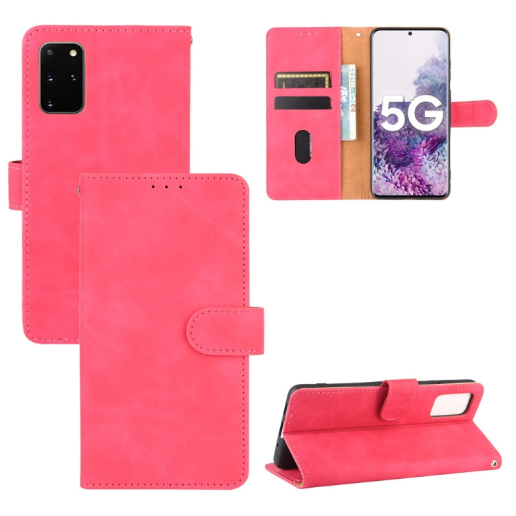 For Samsung Galaxy S20 Plus Solid Color Skin Feel Magnetic Buckle Horizontal Flip Calf Texture PU Leather Case with Holder & Card Slots & Wallet