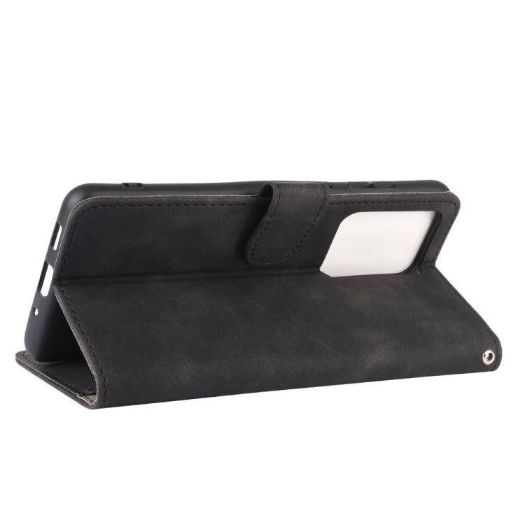 For Samsung Galaxy S20 Ultra Solid Color Skin Feel Magnetic Buckle Horizontal Flip Calf Texture PU Leather Case with Holder & Card Slots & Wallet