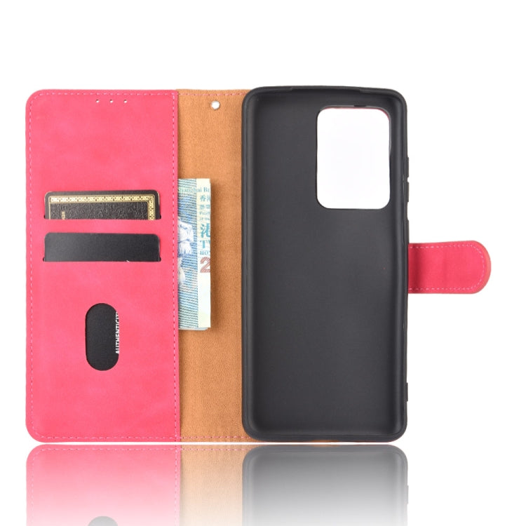 For Samsung Galaxy S20 Ultra Solid Color Skin Feel Magnetic Buckle Horizontal Flip Calf Texture PU Leather Case with Holder & Card Slots & Wallet