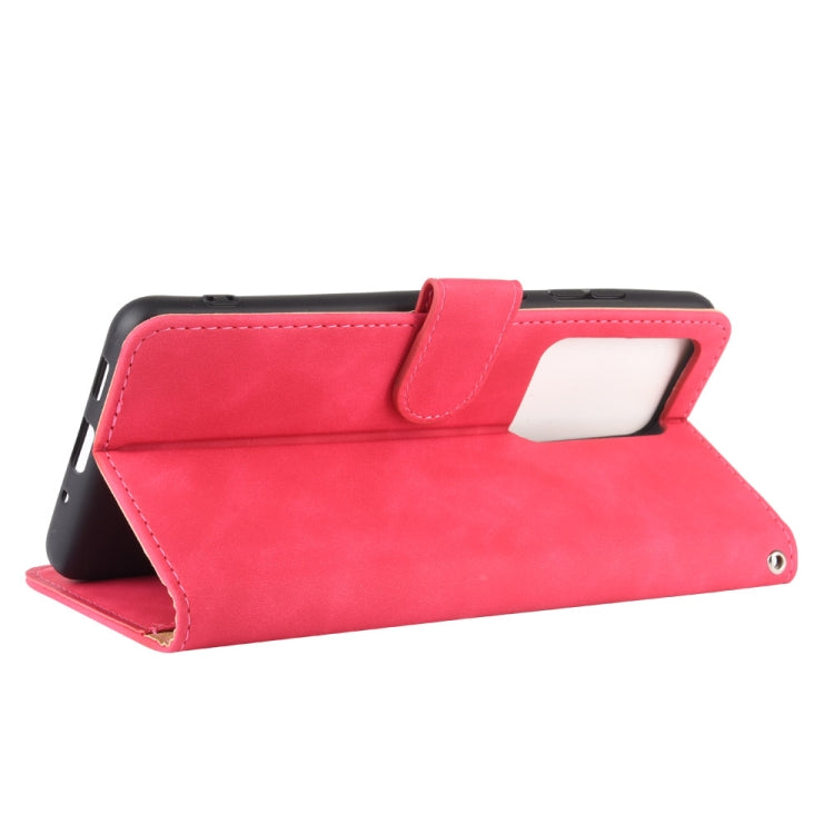 For Samsung Galaxy S20 Ultra Solid Color Skin Feel Magnetic Buckle Horizontal Flip Calf Texture PU Leather Case with Holder & Card Slots & Wallet