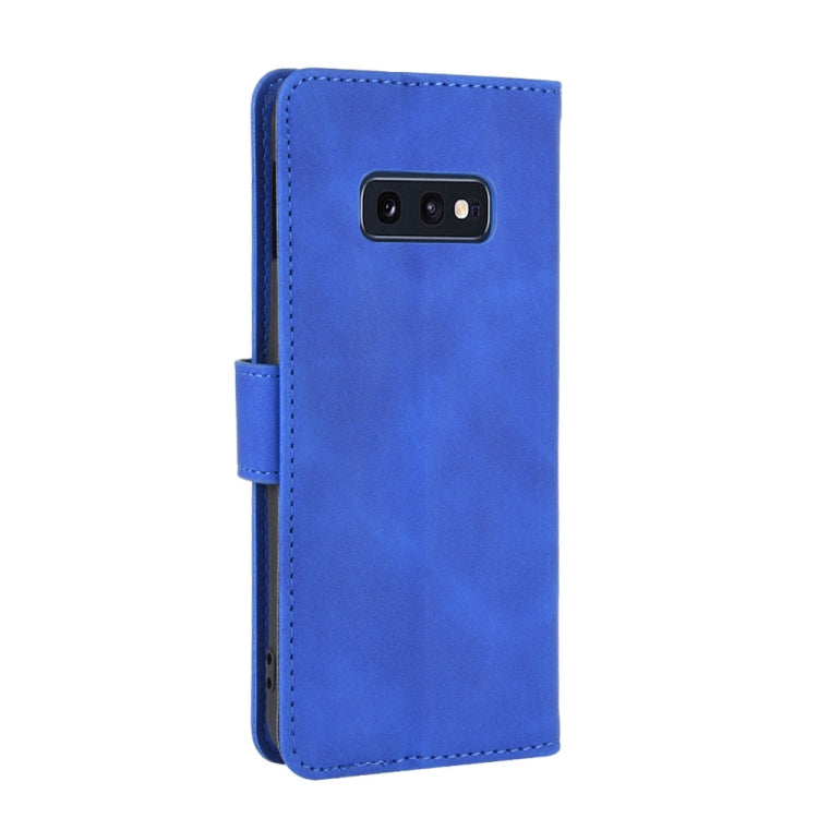 For Samsung Galaxy S10e Solid Color Skin Feel Magnetic Buckle Horizontal Flip Calf Texture PU Leather Case with Holder & Card Slots & Wallet