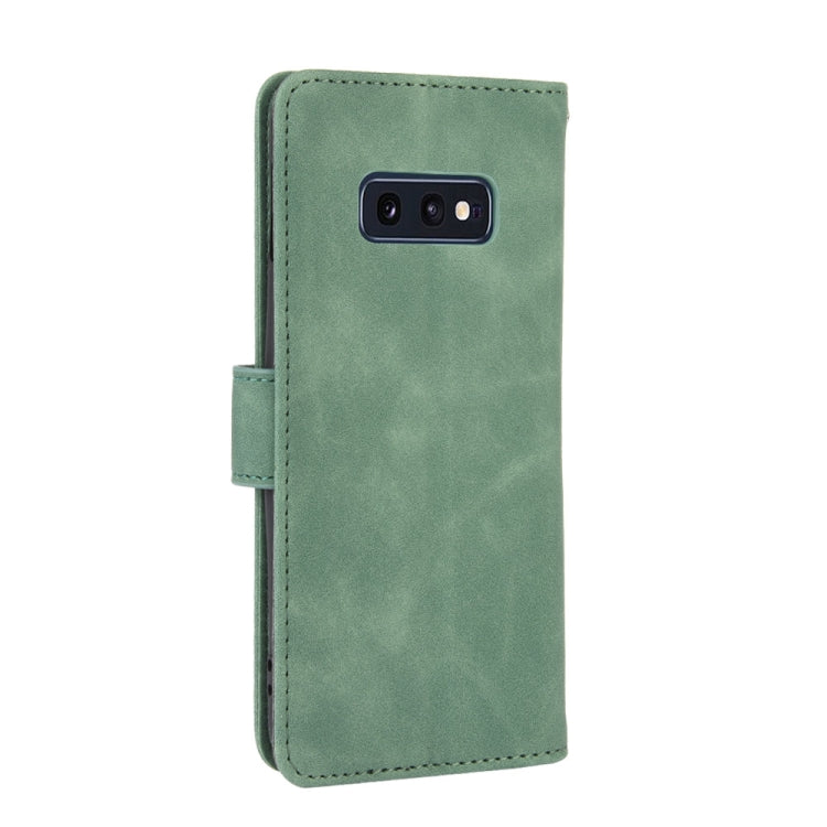 For Samsung Galaxy S10e Solid Color Skin Feel Magnetic Buckle Horizontal Flip Calf Texture PU Leather Case with Holder & Card Slots & Wallet