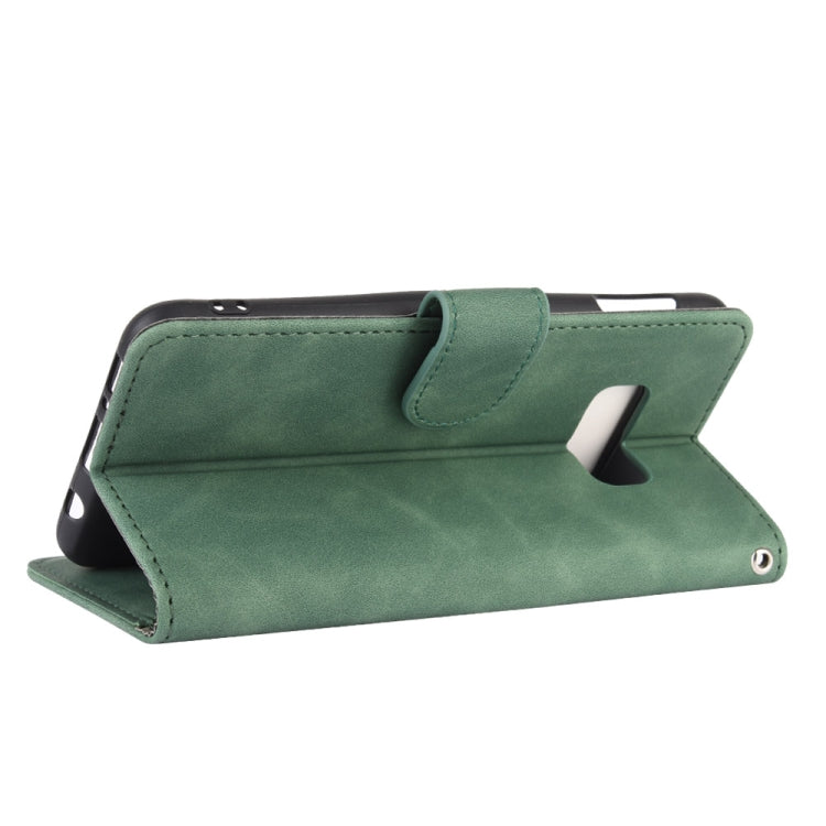 For Samsung Galaxy S10e Solid Color Skin Feel Magnetic Buckle Horizontal Flip Calf Texture PU Leather Case with Holder & Card Slots & Wallet