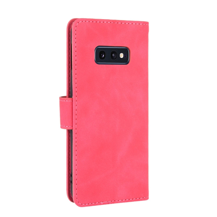 For Samsung Galaxy S10e Solid Color Skin Feel Magnetic Buckle Horizontal Flip Calf Texture PU Leather Case with Holder & Card Slots & Wallet