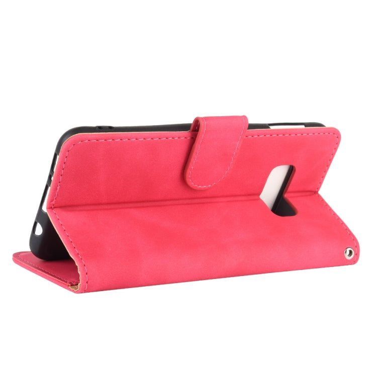 For Samsung Galaxy S10e Solid Color Skin Feel Magnetic Buckle Horizontal Flip Calf Texture PU Leather Case with Holder & Card Slots & Wallet