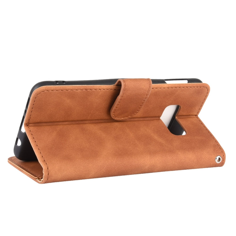 For Samsung Galaxy S10e Solid Color Skin Feel Magnetic Buckle Horizontal Flip Calf Texture PU Leather Case with Holder & Card Slots & Wallet