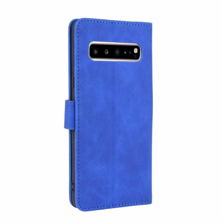 For Samsung Galaxy S10 5G Solid Color Skin Feel Magnetic Buckle Horizontal Flip Calf Texture PU Leather Case with Holder & Card Slots & Wallet
