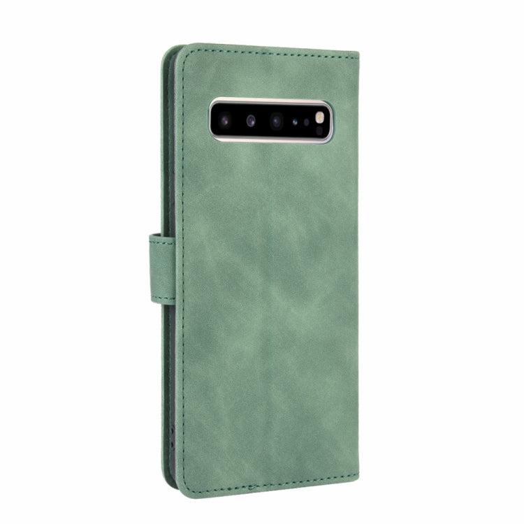 For Samsung Galaxy S10 5G Solid Color Skin Feel Magnetic Buckle Horizontal Flip Calf Texture PU Leather Case with Holder & Card Slots & Wallet