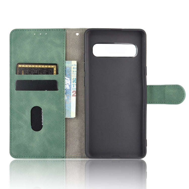 For Samsung Galaxy S10 5G Solid Color Skin Feel Magnetic Buckle Horizontal Flip Calf Texture PU Leather Case with Holder & Card Slots & Wallet