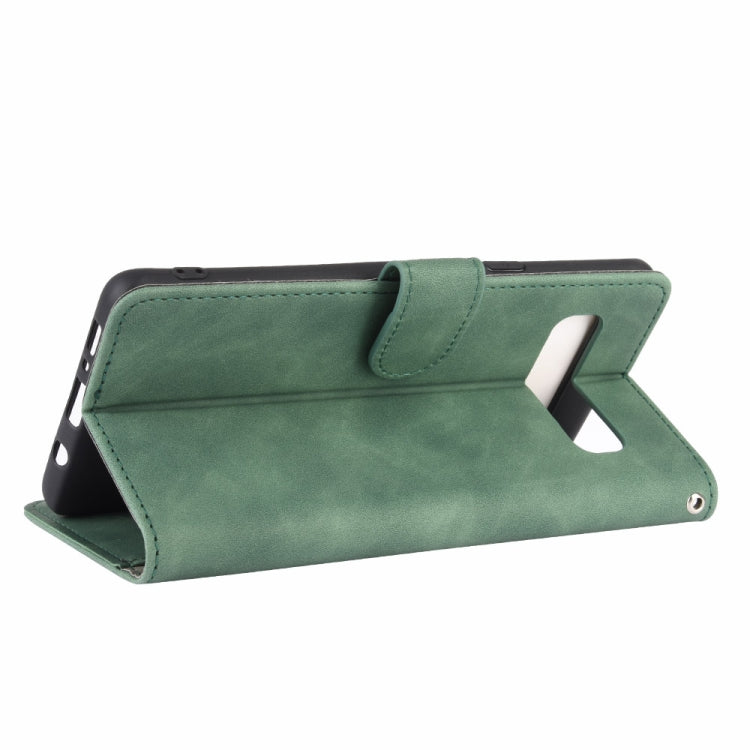 For Samsung Galaxy S10 5G Solid Color Skin Feel Magnetic Buckle Horizontal Flip Calf Texture PU Leather Case with Holder & Card Slots & Wallet