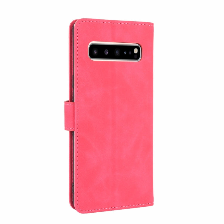 For Samsung Galaxy S10 5G Solid Color Skin Feel Magnetic Buckle Horizontal Flip Calf Texture PU Leather Case with Holder & Card Slots & Wallet