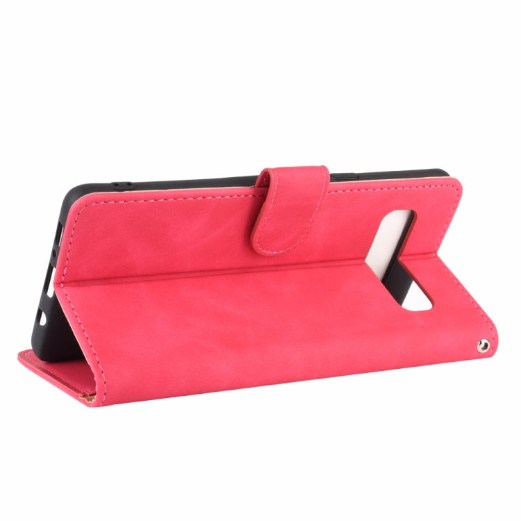 For Samsung Galaxy S10 5G Solid Color Skin Feel Magnetic Buckle Horizontal Flip Calf Texture PU Leather Case with Holder & Card Slots & Wallet