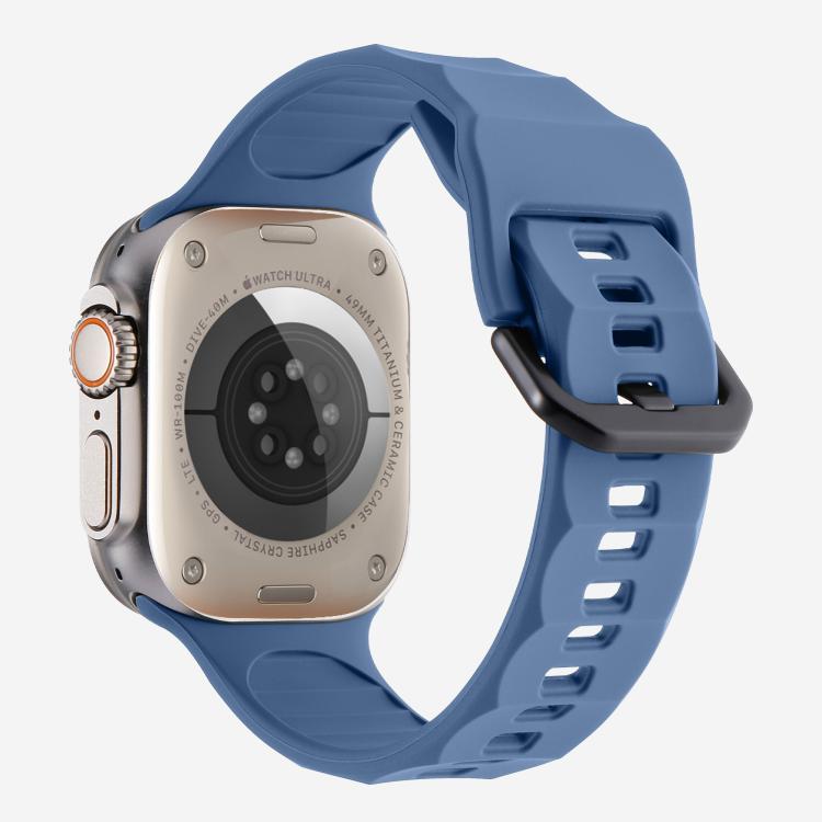 For Apple Watch 46mm / 49mm / 45mm / 44mm Kalebol Ripple Sports Silicone Strap