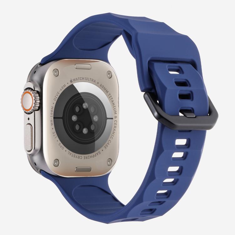 For Apple Watch 46mm / 49mm / 45mm / 44mm Kalebol Ripple Sports Silicone Strap