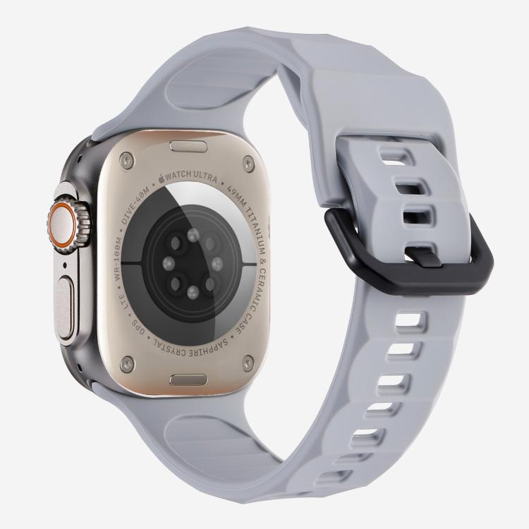 For Apple Watch 46mm / 49mm / 45mm / 44mm Kalebol Ripple Sports Silicone Strap