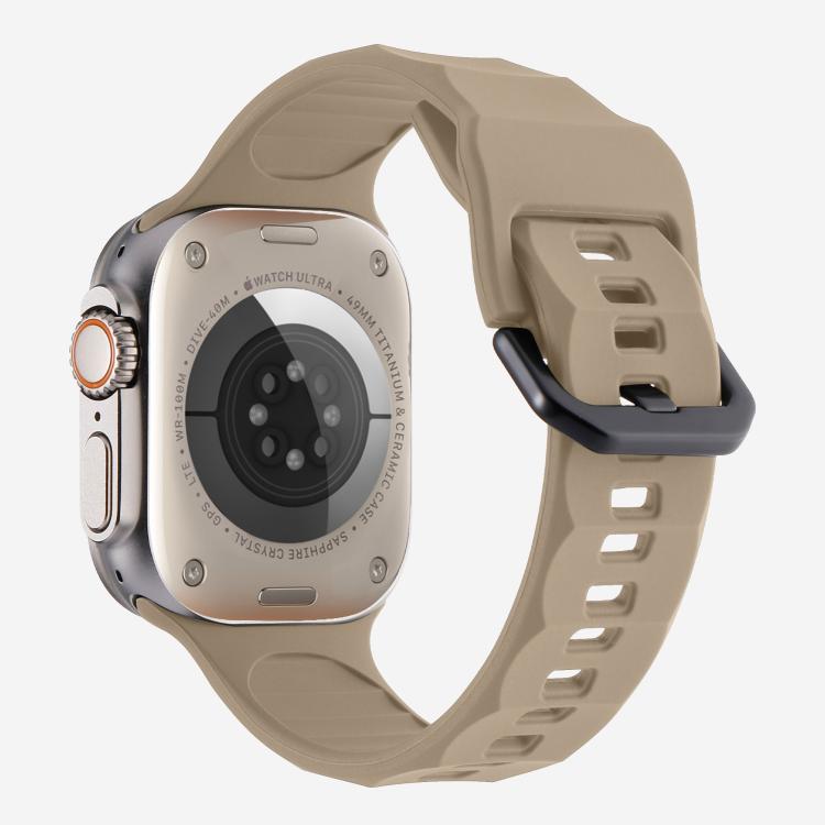For Apple Watch 46mm / 49mm / 45mm / 44mm Kalebol Ripple Sports Silicone Strap