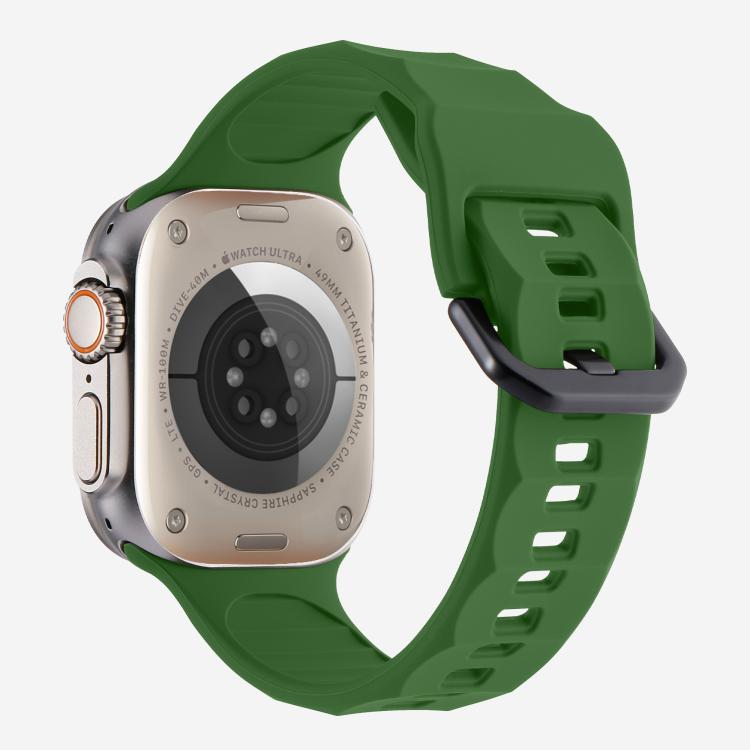 For Apple Watch 42mm / 41mm / 40mm / 38mm Kalebol Ripple Sports Silicone Strap