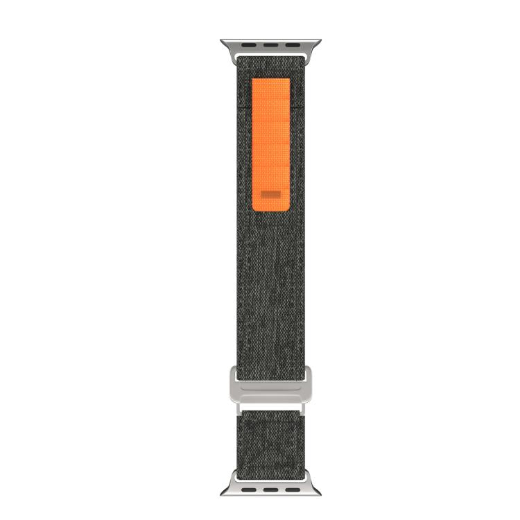 For Apple Watch 46mm / 49mm / 45mm / 44mm Kalebol Canvas Pattern Nylon Loop Strap