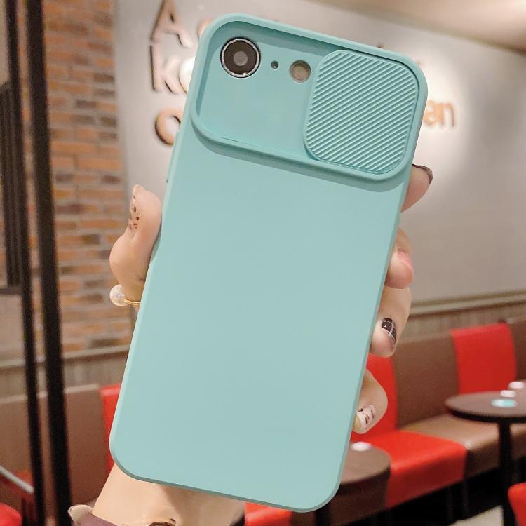 For iPhone 17e / 16e Slid Camera Shield Liquid Silicone TPU Phone Case