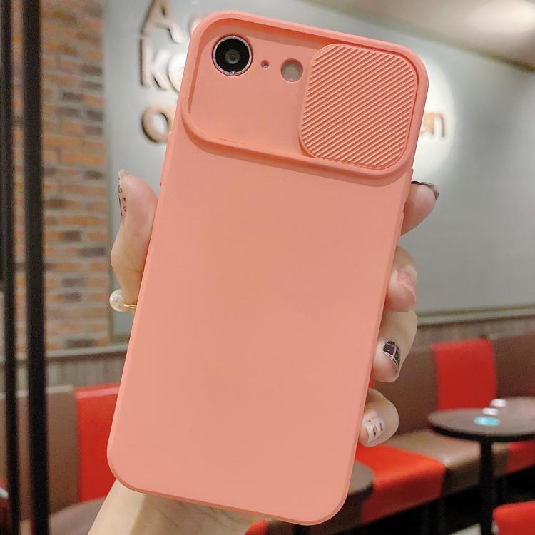 For iPhone 17e / 16e Slid Camera Shield Liquid Silicone TPU Phone Case