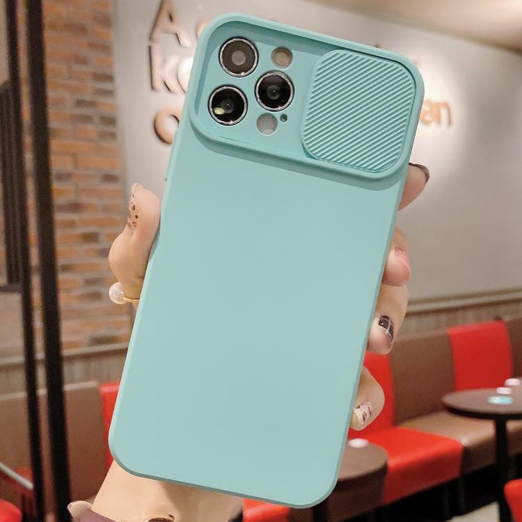 For iPhone 16 Pro Slid Camera Shield Liquid Silicone TPU Phone Case