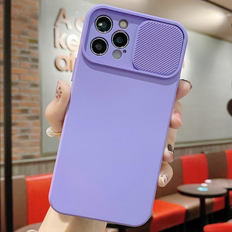 For iPhone 16 Pro Slid Camera Shield Liquid Silicone TPU Phone Case