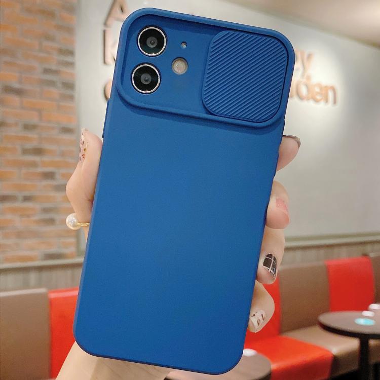For iPhone 11 Slid Camera Shield Liquid Silicone TPU Phone Case