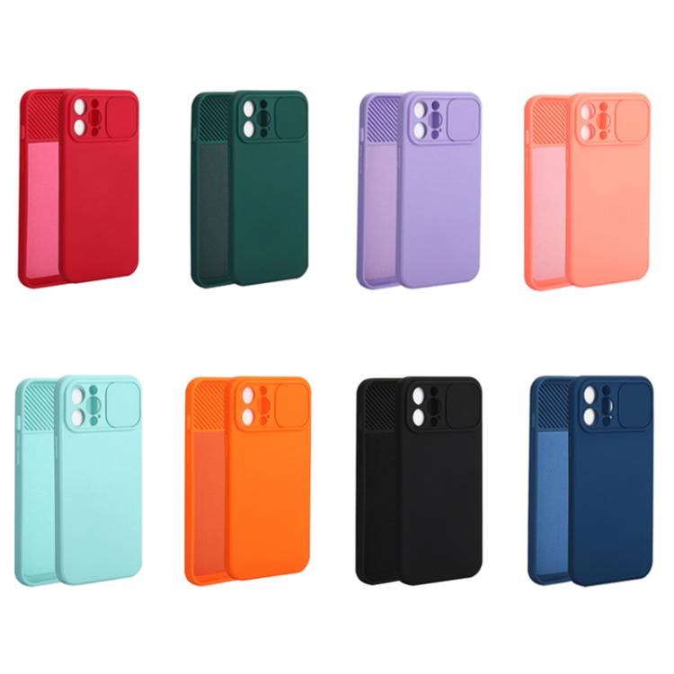 For iPhone 16 Slid Camera Shield Liquid Silicone TPU Phone Case