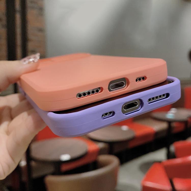 For iPhone 11 Slid Camera Shield Liquid Silicone TPU Phone Case