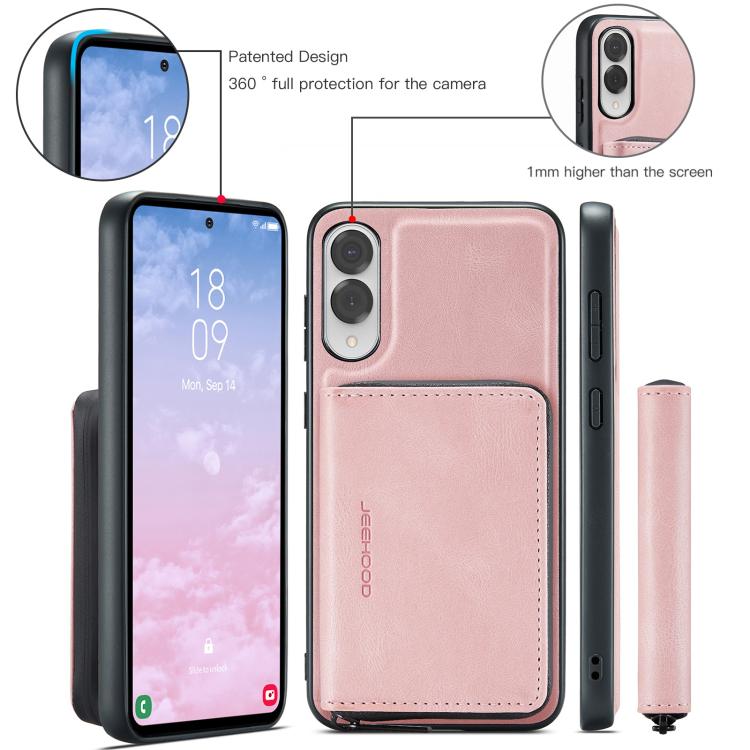 For Samsung Galaxy S25 Edge 5G JEEHOOD J02 Magnetic Zipper Horizontal Flip Leather Phone Case