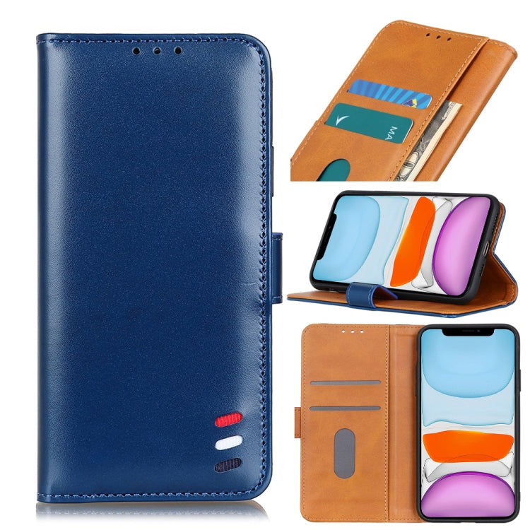 For iPhone 11 3-Color Pearl Texture Magnetic Buckle Horizontal Flip PU Leather Case with Card Slots & Wallet & Holder