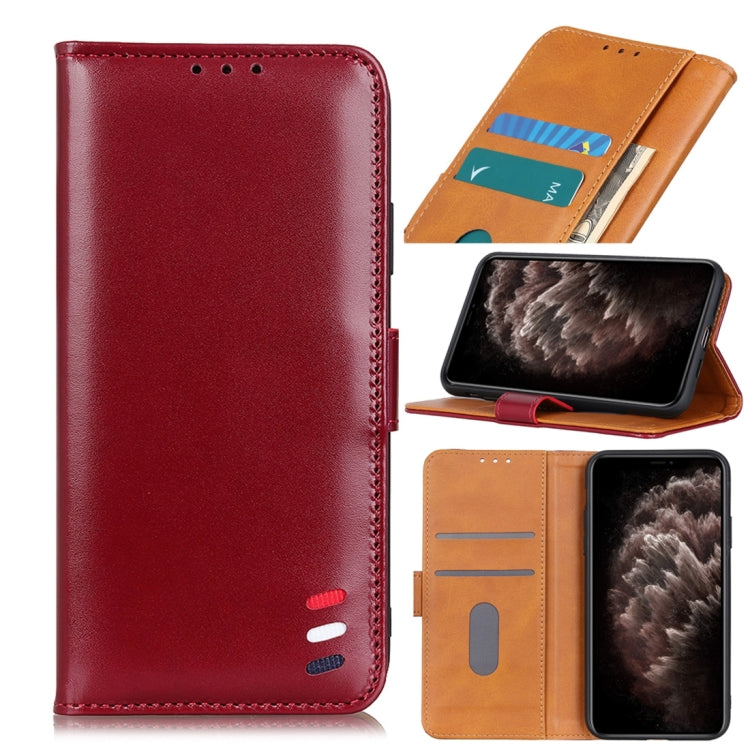 For iPhone 11 Pro Max 3-Color Pearl Texture Magnetic Buckle Horizontal Flip PU Leather Case with Card Slots & Wallet & Holder