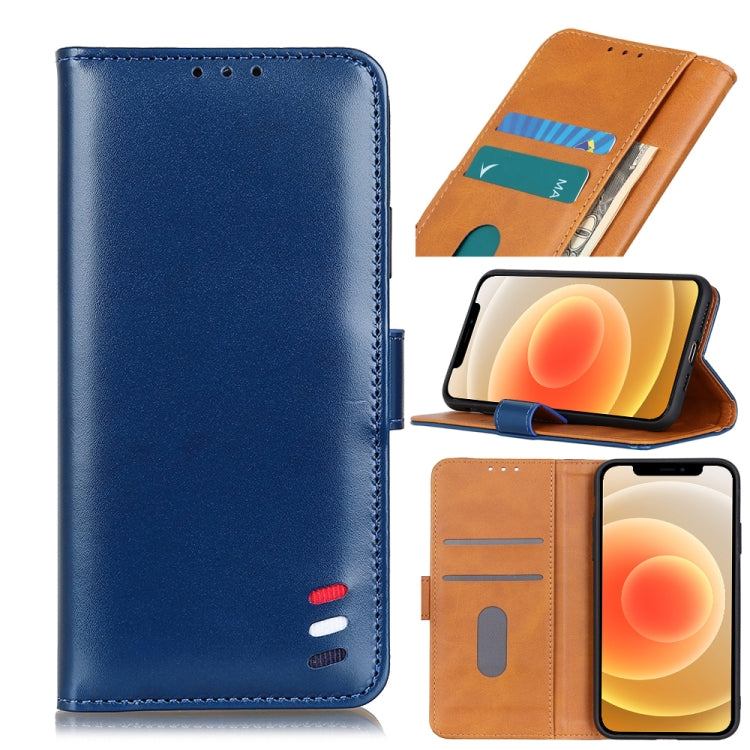 For iPhone 12 mini 3-Color Pearl Texture Magnetic Buckle Horizontal Flip PU Leather Case with Card Slots & Wallet & Holder