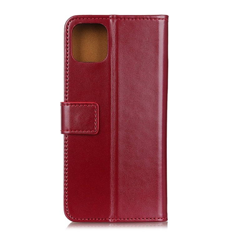 For iPhone 12 Pro Max 3-Color Pearl Texture Magnetic Buckle Horizontal Flip PU Leather Case with Card Slots & Wallet & Holder