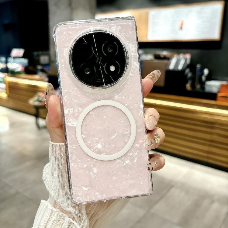 For OPPO Find N5 Pearlescent Shell Texture MagSafe Phone Case