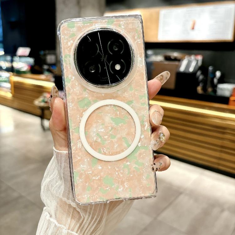 For OPPO Find N5 Pearlescent Shell Texture MagSafe Phone Case