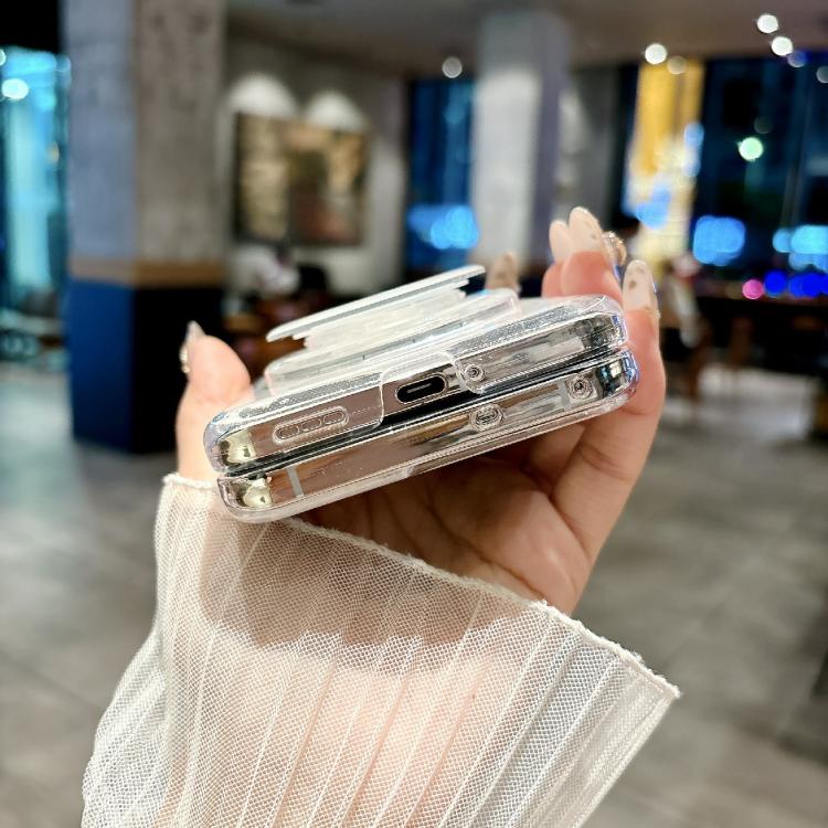 For OPPO Find N3 Flip Pearlescent Shell Texture MagSafe Phone Case