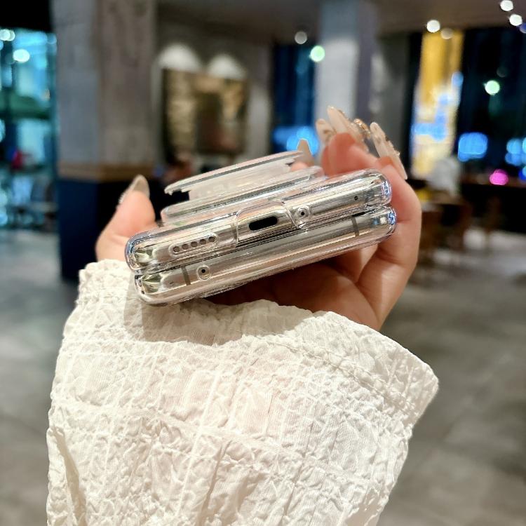 For vivo X Flip Pearlescent Shell Texture MagSafe Phone Case