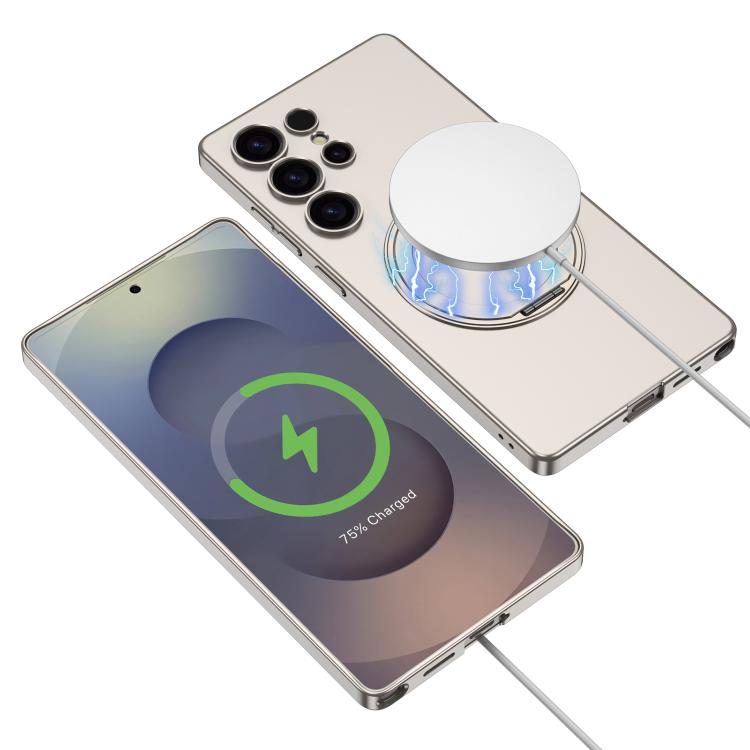 For Samsung Galaxy S25 Ultra 5G GKK Ultra-thin All-inclusive Rotation Holder MagSafe Phone Case