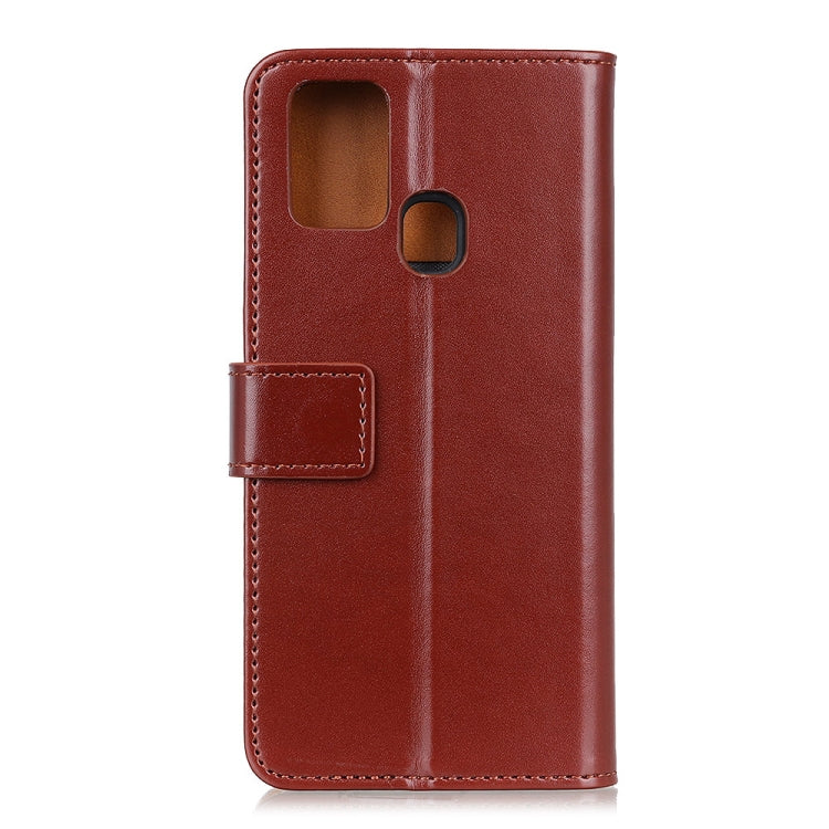 For Xiaomi Redmi 9C 3-Color Pearl Texture Magnetic Buckle Horizontal Flip PU Leather Case with Card Slots & Wallet & Holder