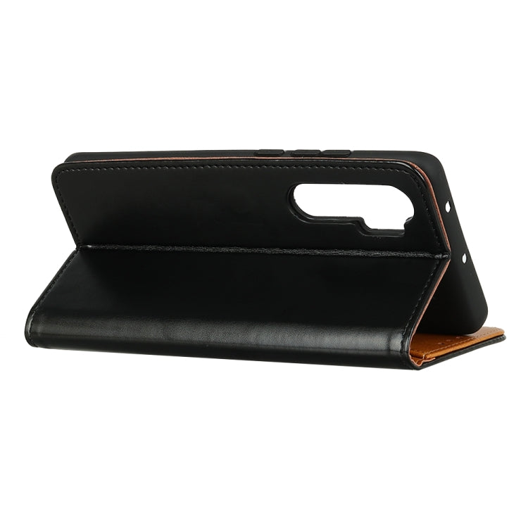 For Xiaomi Mi Note 10 Lite 3-Color Pearl Texture Magnetic Buckle Horizontal Flip PU Leather Case with Card Slots & Wallet & Holder