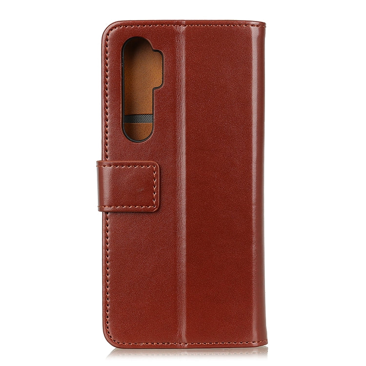 For Xiaomi Mi Note 10 Lite 3-Color Pearl Texture Magnetic Buckle Horizontal Flip PU Leather Case with Card Slots & Wallet & Holder