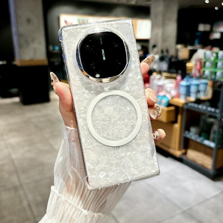 For Huawei Mate X5 Pearlescent Shell Texture MagSafe Phone Case