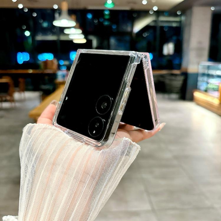 For Xiaomi Mix Flip Pearlescent Shell Texture MagSafe Phone Case