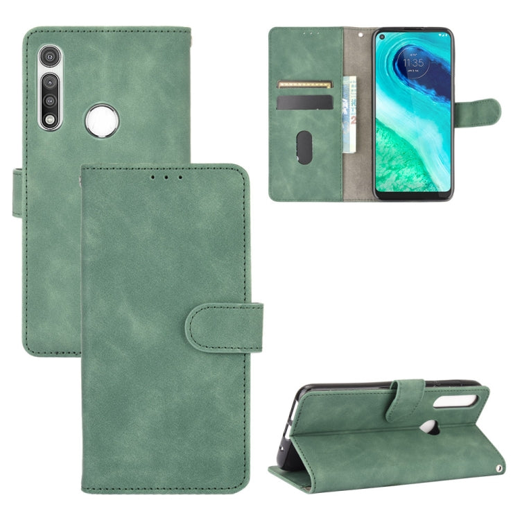 For Motorola Moto G Fast Solid Color Skin Feel Magnetic Buckle Horizontal Flip Calf Texture PU Leather Case with Holder & Card Slots & Wallet